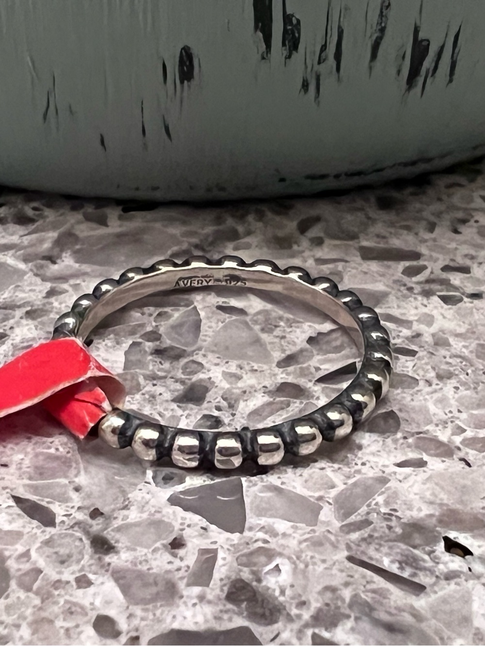 James Avery Silver Beaded Stack Ring - Picture 2 of 2